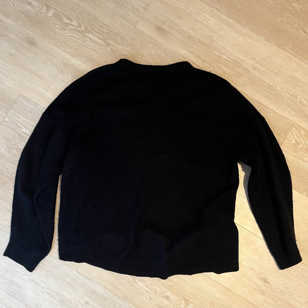 Treasure & Bond Women's Soft Black Sweater XS Oversized - Picture 2 of 4